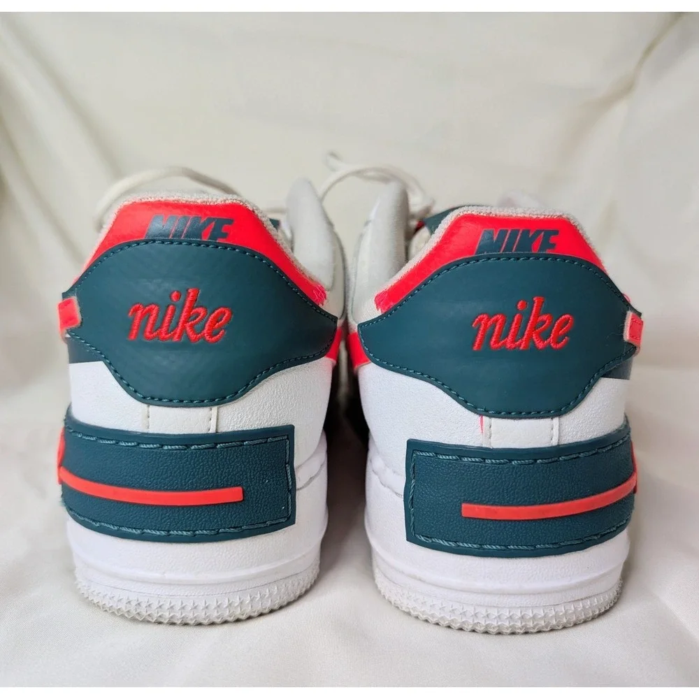 Women's Nike Air Force‎ 1 White pink shoes size 9.5